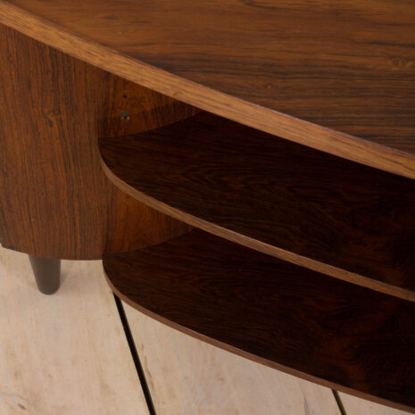 22413 Mid-Century Danish Rosewood Desk with bar compartment by Kai Kristiansen, 1950s-40 22413 Mid-Century Danish Rosewood Desk with bar compartment by Kai Kristiansen, 1950s-40