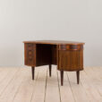 22413 Mid-Century Danish Rosewood Desk with bar compartment by Kai Kristiansen, 1950s-9