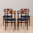 22419 Set of 4 teak chairs mod. 178 by Johannes Andersen for Bramin Mobler, 1960s-1