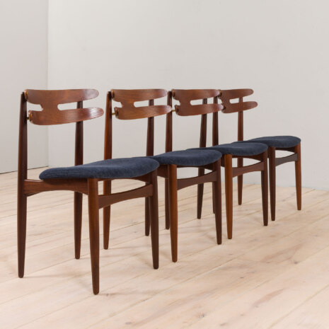22419 Set of 4 teak chairs mod. 178 by Johannes Andersen for Bramin Mobler, 1960s-3 22419 Set of 4 teak chairs mod. 178 by Johannes Andersen for Bramin Mobler, 1960s-3