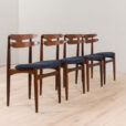 22419 Set of 4 teak chairs mod. 178 by Johannes Andersen for Bramin Mobler, 1960s-3