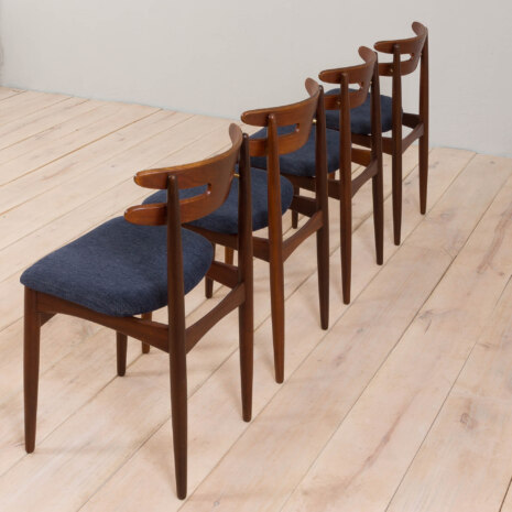 22419 Set of 4 teak chairs mod. 178 by Johannes Andersen for Bramin Mobler, 1960s-4 22419 Set of 4 teak chairs mod. 178 by Johannes Andersen for Bramin Mobler, 1960s-4
