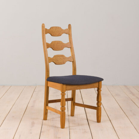 22420 Set of five oak razor chairs by H. Kjærnulf 1960s-13 22420 Set of five oak razor chairs by H. Kjærnulf 1960s-13