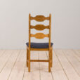 22420 Set of five oak razor chairs by H. Kjærnulf 1960s-16