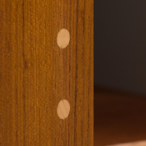 22442 Vintage modular Danish bookcase - wall shelving in teak w. cabinet and a dresser by K. Kristiansen 1960s-17 22442 Vintage modular Danish bookcase - wall shelving in teak w. cabinet and a dresser by K. Kristiansen 1960s-17