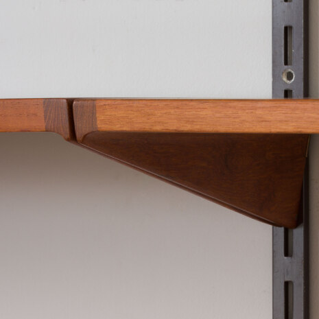 22444 Two bay Kai Kristiansen FM Wall Unit in teak with 6 shelves, Denmark 1960s-6 22444 Two bay Kai Kristiansen FM Wall Unit in teak with 6 shelves, Denmark 1960s-6