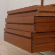 22445 Poul Cadovious two bay teak wall unit for Cado, 1960s-16