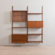 22445 Poul Cadovious two bay teak wall unit for Cado, 1960s-3