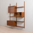 22445 Poul Cadovious two bay teak wall unit for Cado, 1960s-5