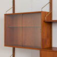 22445 Poul Cadovious two bay teak wall unit for Cado, 1960s-9