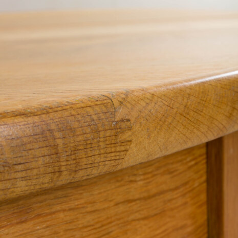 22459.1 Owalny dębowy stół do jadalni w stylu vintage projektu H. Kjaernulf, 2 wysuwane skrzydła, 1960-11 22459.1 Owalny dębowy stół do jadalni w stylu vintage projektu H. Kjaernulf, 2 wysuwane skrzydła, 1960-11