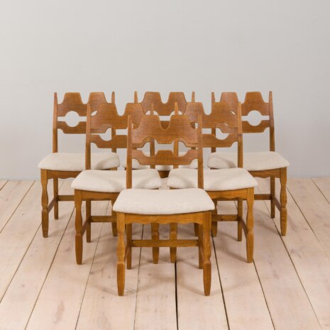22459.2 Set of six Danish oak razor chairs, H. Kjærnulf for EG Kvalitetsmøbler 1960s-2 22459.2 Set of six Danish oak razor chairs, H. Kjærnulf for EG Kvalitetsmøbler 1960s-2