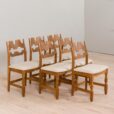 22459.2 Set of six Danish oak razor chairs, H. Kjærnulf for EG Kvalitetsmøbler 1960s-3