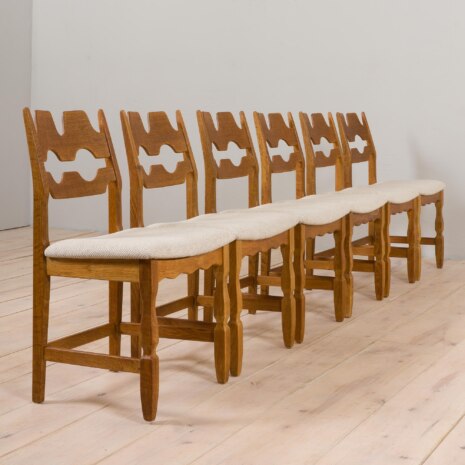 22459.2 Set of six Danish oak razor chairs, H. Kjærnulf for EG Kvalitetsmøbler 1960s-6 22459.2 Set of six Danish oak razor chairs, H. Kjærnulf for EG Kvalitetsmøbler 1960s-6