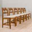 22459.2 Set of six Danish oak razor chairs, H. Kjærnulf for EG Kvalitetsmøbler 1960s-6