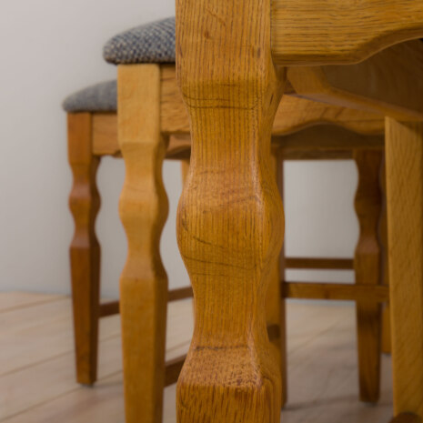 22462 Set of six Danish oak razor chairs, H. Kjærnulf for EG Kvalitetsmøbler 1960s-4 22462 Set of six Danish oak razor chairs, H. Kjærnulf for EG Kvalitetsmøbler 1960s-4