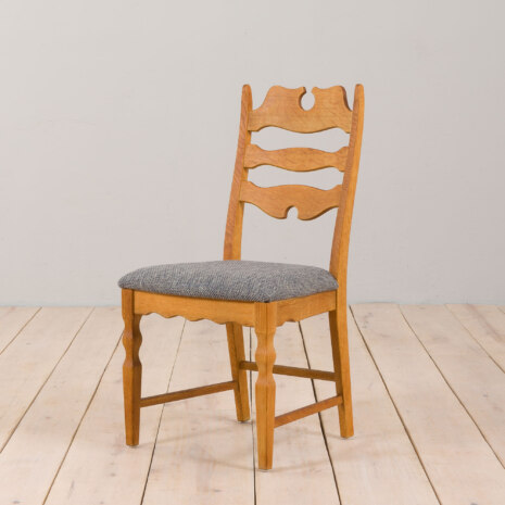 22462 Set of six Danish oak razor chairs, H. Kjærnulf for EG Kvalitetsmøbler 1960s-8 22462 Set of six Danish oak razor chairs, H. Kjærnulf for EG Kvalitetsmøbler 1960s-8