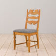 22462 Set of six Danish oak razor chairs, H. Kjærnulf for EG Kvalitetsmøbler 1960s-8