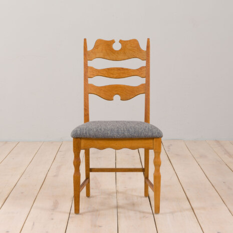 22462 Set of six Danish oak razor chairs, H. Kjærnulf for EG Kvalitetsmøbler 1960s-9 22462 Set of six Danish oak razor chairs, H. Kjærnulf for EG Kvalitetsmøbler 1960s-9