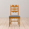 22462 Set of six Danish oak razor chairs, H. Kjærnulf for EG Kvalitetsmøbler 1960s-9