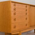 22467 Scandinavian mid century oak sideboard in the style of Borge Mogensen, 1960s-13
