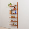22472 Scandinavian teak wall unit with 6 shelves -2
