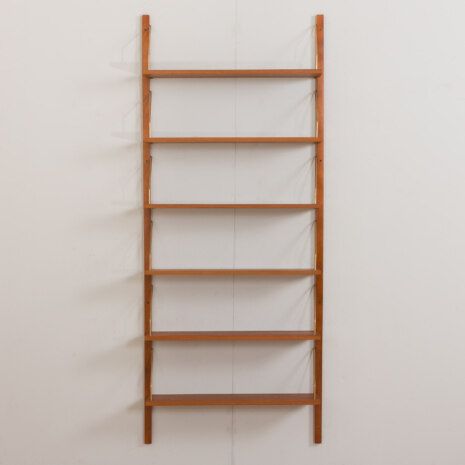22472 Scandinavian teak wall unit with 6 shelves -3 22472 Scandinavian teak wall unit with 6 shelves -3