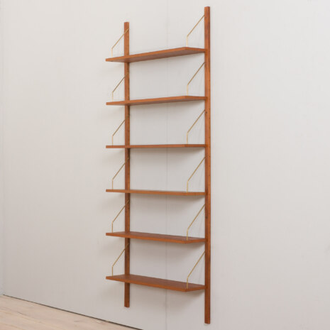 22472 Scandinavian teak wall unit with 6 shelves -4 22472 Scandinavian teak wall unit with 6 shelves -4