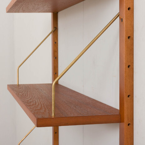 22472 Scandinavian teak wall unit with 6 shelves -6 22472 Scandinavian teak wall unit with 6 shelves -6