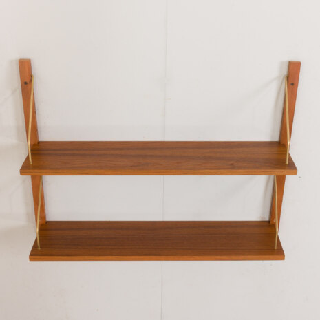 22475 Set of two mid century teak shelves in Poul Cadovius style, Denmark 1970s-5 22475 Set of two mid century teak shelves in Poul Cadovius style, Denmark 1970s-5