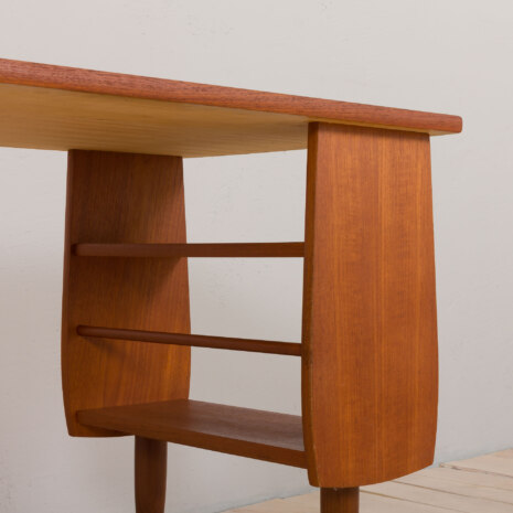 22481 Skandynawskie biurko z drewna tekowego z bocznym schowkiem i 3 szufladami, Norwegia, lata 1960-28 22481 Skandynawskie biurko z drewna tekowego z bocznym schowkiem i 3 szufladami, Norwegia, lata 1960-28