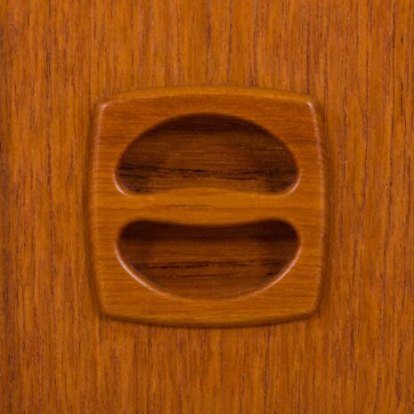 22481 Skandynawskie biurko z drewna tekowego z bocznym schowkiem i 3 szufladami, Norwegia, lata 1960-30 22481 Skandynawskie biurko z drewna tekowego z bocznym schowkiem i 3 szufladami, Norwegia, lata 1960-30