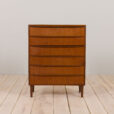 22482 Vintage Aggesund, commode en teck d'Andreas Pedersen, Danemark 1968s-3