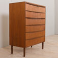 22482 Vintage Aggesund, commode en teck d'Andreas Pedersen, Danemark 1968s-6