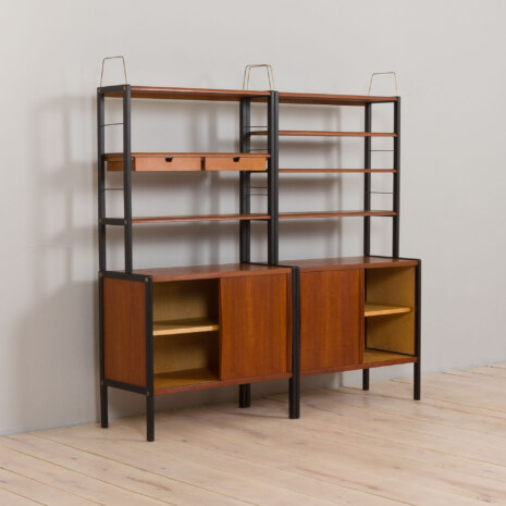 22488 Wall unit in Teak Variett Bookcase by Bertil Fridhagen for Bodafors, Vintage modular shelving system 1950s-5 22488 Wall unit in Teak Variett Bookcase by Bertil Fridhagen for Bodafors, Vintage modular shelving system 1950s-5