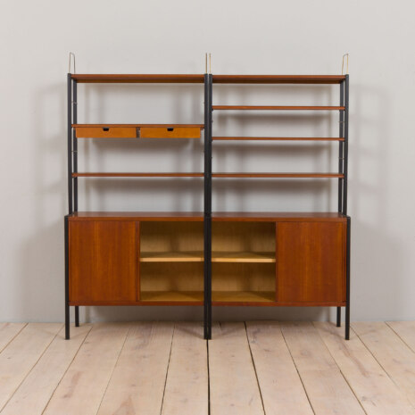 22488 Wall unit in Teak Variett Bookcase by Bertil Fridhagen for Bodafors, Vintage modular shelving system 1950s-6 22488 Wall unit in Teak Variett Bookcase by Bertil Fridhagen for Bodafors, Vintage modular shelving system 1950s-6