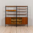 22488 Wall unit in Teak Variett Bookcase by Bertil Fridhagen for Bodafors, Vintage modular shelving system 1950s-6