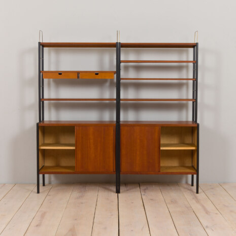 22488 Wall unit in Teak Variett Bookcase by Bertil Fridhagen for Bodafors, Vintage modular shelving system 1950s-7 22488 Wall unit in Teak Variett Bookcase by Bertil Fridhagen for Bodafors, Vintage modular shelving system 1950s-7