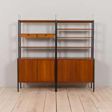 22488 Wall unit in Teak Variett Bookcase by Bertil Fridhagen for Bodafors, Vintage modular shelving system 1950s-8 22488 Wall unit in Teak Variett Bookcase by Bertil Fridhagen for Bodafors, Vintage modular shelving system 1950s-8