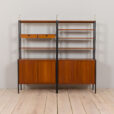 22488 Wall unit in Teak Variett Bookcase by Bertil Fridhagen for Bodafors, Vintage modular shelving system 1950s-8