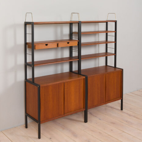 22488 Wall unit in Teak Variett Bookcase by Bertil Fridhagen for Bodafors, Vintage modular shelving system 1950s-9 22488 Wall unit in Teak Variett Bookcase by Bertil Fridhagen for Bodafors, Vintage modular shelving system 1950s-9