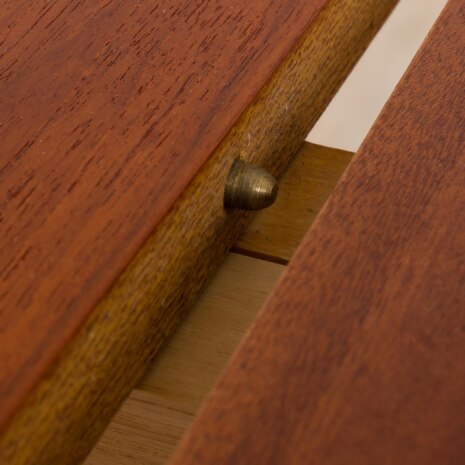 22489 Kai Kristiansen Duński okrągły stół z drewna tekowego, lata 1960-6 22489 Kai Kristiansen Duński okrągły stół z drewna tekowego, lata 1960-6