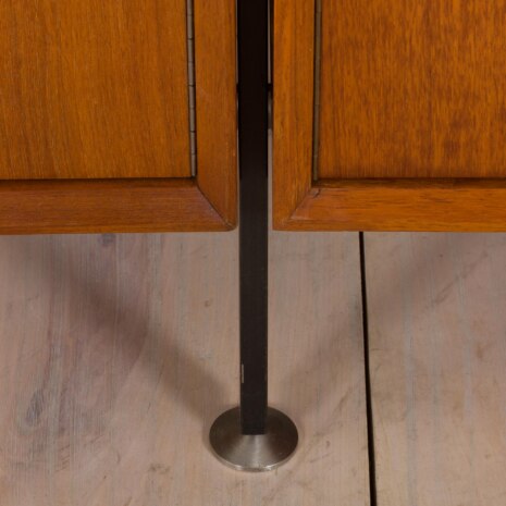 22492 Large Italian freestanding 3 bay wall unit in teak , 1960s-14 22492 Large Italian freestanding 3 bay wall unit in teak , 1960s-14