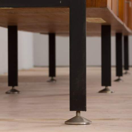 22492 Large Italian freestanding 3 bay wall unit in teak , 1960s-18 22492 Large Italian freestanding 3 bay wall unit in teak , 1960s-18