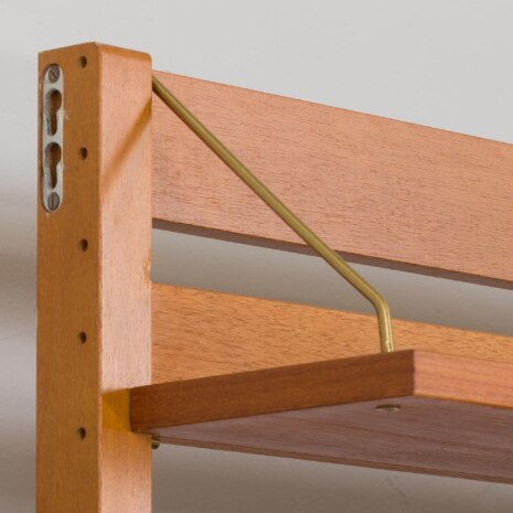 23006 Vintage Scandinavian modular bookcase with shelving in teak w. a glass cabinet and a dresser, Norway, 1960s-17 23006 Vintage Scandinavian modular bookcase with shelving in teak w. a glass cabinet and a dresser, Norway, 1960s-17