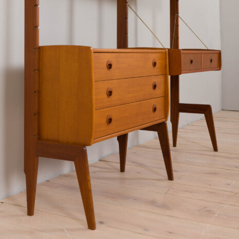 23014 ergo freestanding two bay teak wall unit with desk-12 23014 ergo freestanding two bay teak wall unit with desk-12