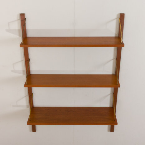 23026 Three teak floating modular shelves, P. Cadovius Cado, Denmark 1960s-5 23026 Three teak floating modular shelves, P. Cadovius Cado, Denmark 1960s-5