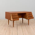 21328 Danish Freestanding Teak Desk With 6 Drawers, 1960s -2