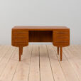 21328 Danish Freestanding Teak Desk With 6 Drawers, 1960s -3