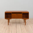 21328 Danish Freestanding Teak Desk With 6 Drawers, 1960s -8